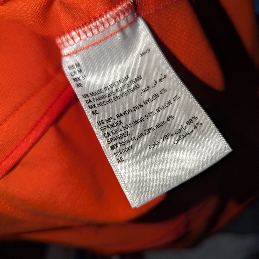 NWOT - ON 34th Orange Ponte Knit Stretch Mod Mini Skirt - Size M - Picture 5 of 5